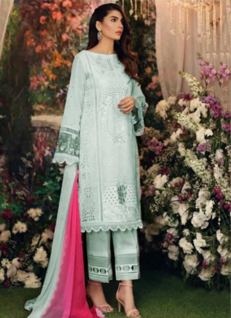 Bonaza Noor 3001 Heavy Embroidery Work Lawn Cotton Pakistani Suits Collection Catalog